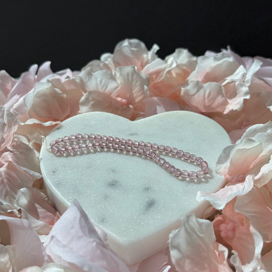 4MM CZECH ROUND - GLOW ROSE